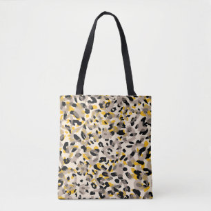 Bolsa Tote Impressão animal, textura do leopardo
