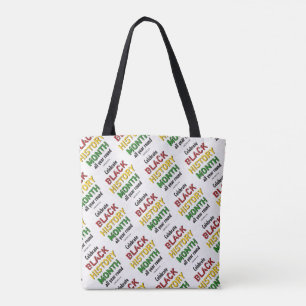 Bolsa Tote IMPRESSÃO BHM Motivacional MÊS DE HISTÓRIA NEGRA
