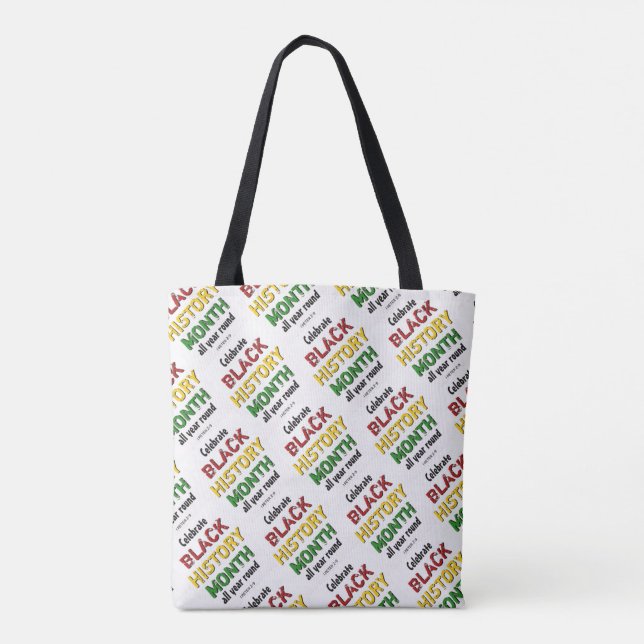 Bolsa Tote IMPRESSÃO BHM Motivacional MÊS DE HISTÓRIA NEGRA (Verso)