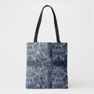 Bolsa Tote impressão Cobra azul