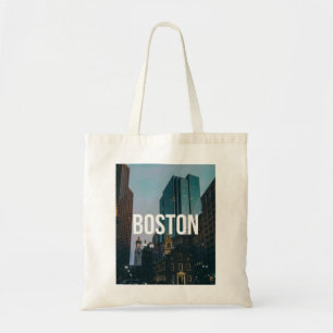 Bolsa Tote Impressão da Paisagem Urbana de Boston Antiga - Ar