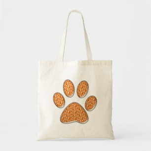 Bolsa Tote impressão da pata do gatinho