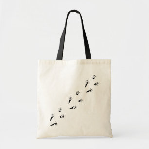 Bolsa Tote Impressão da pata do rato - saco