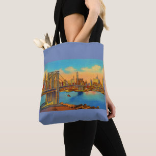 Bolsa Tote impressão da ponte Brooklyn