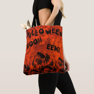Bolsa Tote Impressão de Abóbora de Halloween