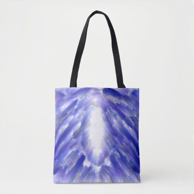 Bolsa Tote Impressão de Abstrato de Arte Celestial Light Burs (Frente)