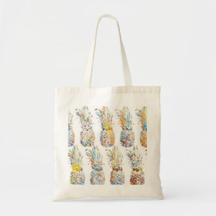 Bolsa Tote Impressão de ananás colorida