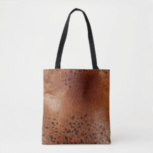 Bolsa Tote Impressão de animais castanhos