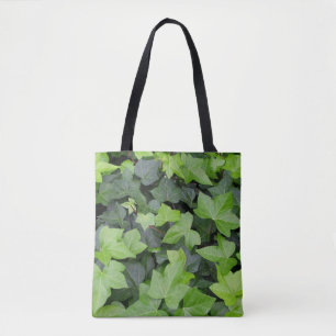 Bolsa Tote Impressão de Botânica de Ivy Verde