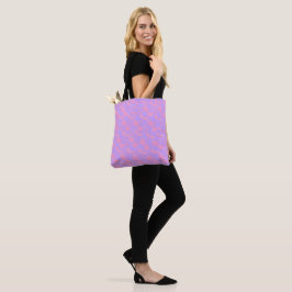 Bolsa Tote Impressão de Cereja Padrão de Cereja Rosa Impressã