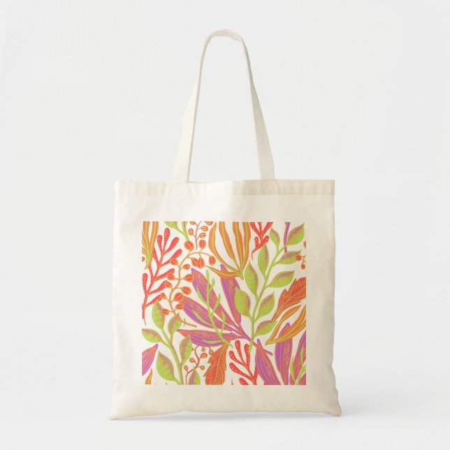 Bolsa Tote Impressão de cor vibrante (Frente)