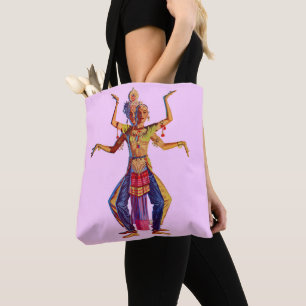 Bolsa Tote Impressão de dançarinos balineses