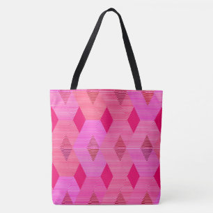 Bolsa Tote Impressão de Diamante Moderno do Século médio,