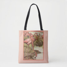 Impressão de Ilustração de Flamingo Vintage