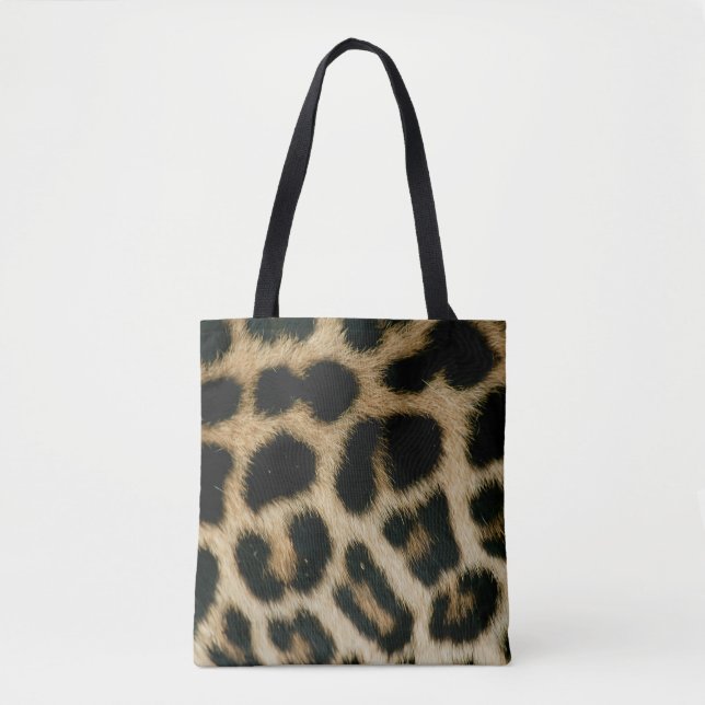 Bolsa Tote Impressão de Leopardo (Frente)