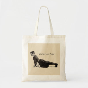 Bolsa Tote Impressão de Mulher de Yoga Vitoriana Antiga na Po