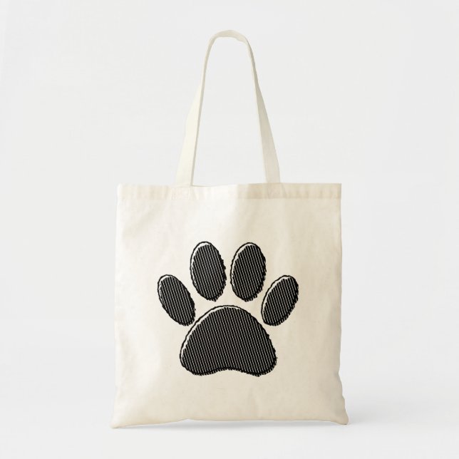Bolsa Tote Impressão de pãozinho em forma de estampagem em pr (Frente)