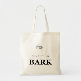 Bolsa Tote Impressão de Pata de Cão Amante de Cães