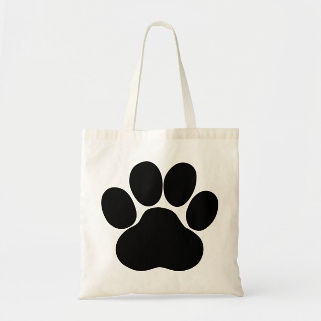 Bolsa Tote Impressão de Pata para Pet Lover (Frente)