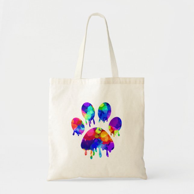 Bolsa Tote Impressão de Paw (Frente)