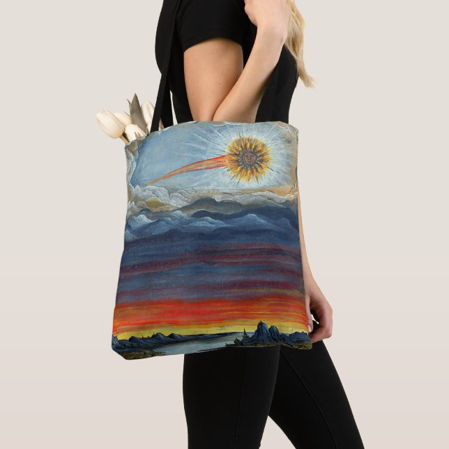 Bolsa Tote impressão de pintura de cometa (Close Up)