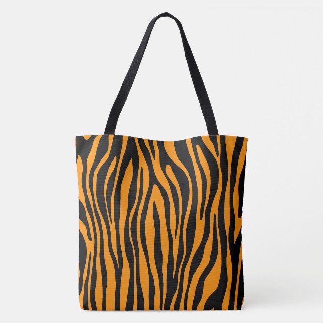 Bolsa Tote Impressão de Princeton Orange Zebra (Verso)