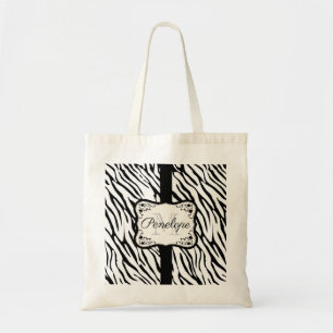 Bolsa Tote Impressão de Zebra Cura