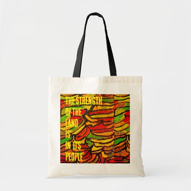 Bolsa Tote Impressão do Congo - a força da terra (Frente)