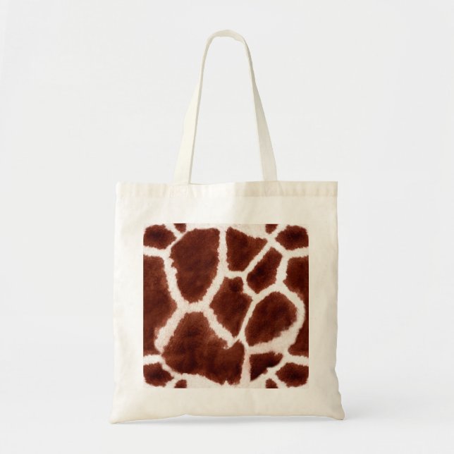 Bolsa Tote Impressão em Animais de Padrão Giraffe (Frente)