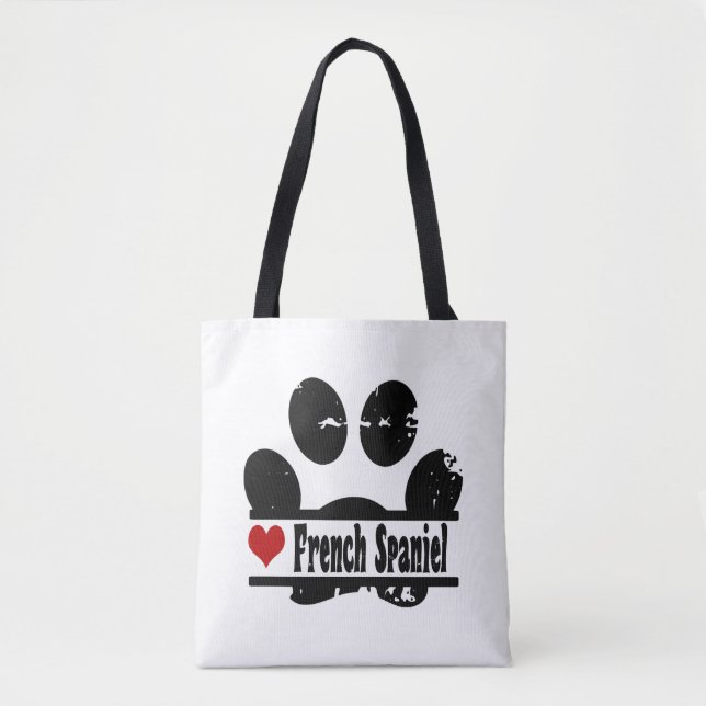 Bolsa Tote Impressão em Pata Espanhola Francesa (Frente)