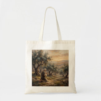 Bolsa Tote Impressão em Tela de Jesus Orando no Jardim de Get
