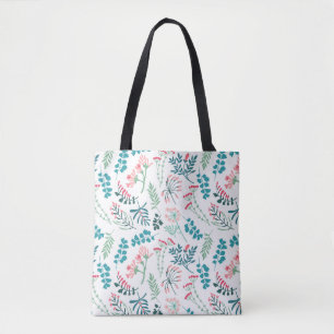 Bolsa Tote Impressão Floral Moderno