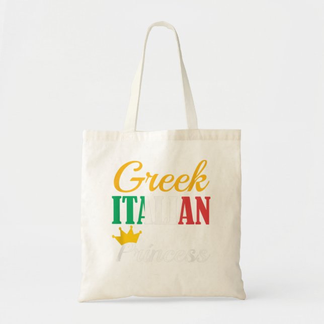 Bolsa Tote IMPRESSÃO ITALIANA FUNNY GREGA Orgulho da Grécia G (Frente)