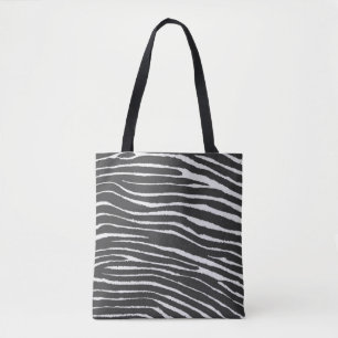 Bolsa Tote Impressão legal da zebra