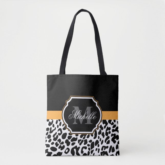 Bolsa Tote Impressão Leopardo (Frente)