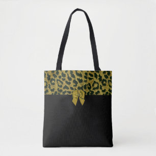 Bolsa Tote Impressão Leopardo e Arco com Mel