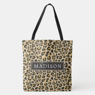 Bolsa Tote Impressão Leopardo Personalizada