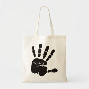 Bolsa Tote Impressão Mão Preta