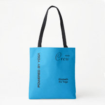 Impressão Personalizada Yoga Crew Azul Azure