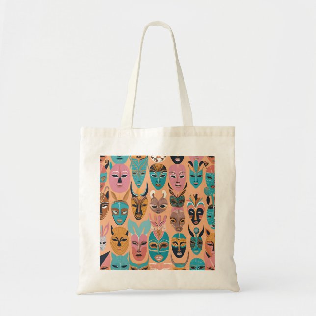 Bolsa Tote Impressão Tote Bag Africano (Frente)