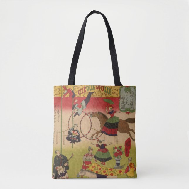 Bolsa Tote Impressão Triptych Mostra Circo Em Yasukuni Jinja (Frente)
