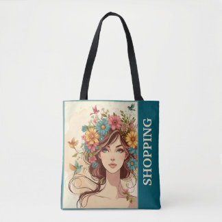 Bolsa Tote Impressão Var05 de Arte de Bolas