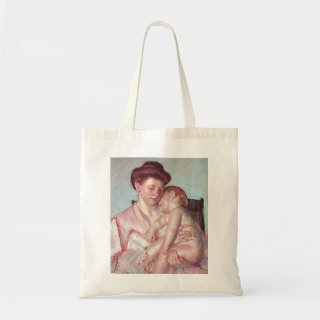 Bolsa Tote Impressionismo venenoso, bebê sonolento de Mary Ca (Frente)