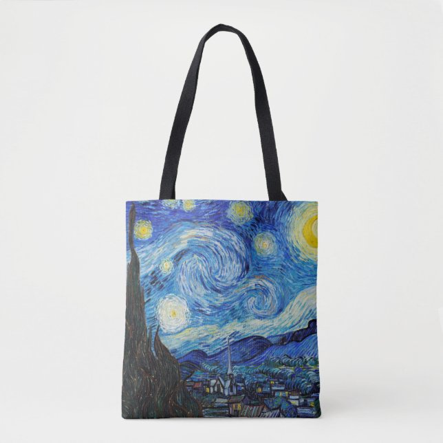 Bolsa Tote Impressionismo Vincent Van Gogh Starry Night (Frente)
