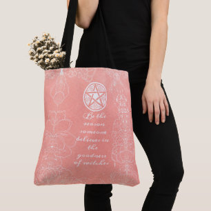 Bolsa Tote Impresso Inverso do Wiccan