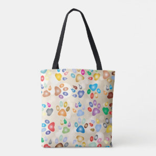 Bolsa Tote Impressões Coloridas Adoráveis de Canetas de Cães,