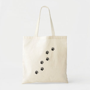 Bolsa Tote Impressões da pata de um gato