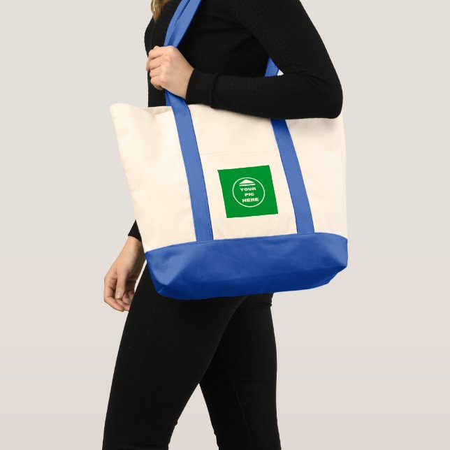 Bolsa Tote Impulso Tote Bag - Adicionar sua imagem - Azul (Frente (produto))