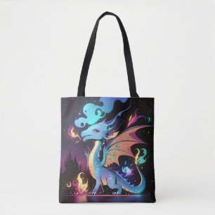 Bolsa Tote Incêndio de Dragão Encantado