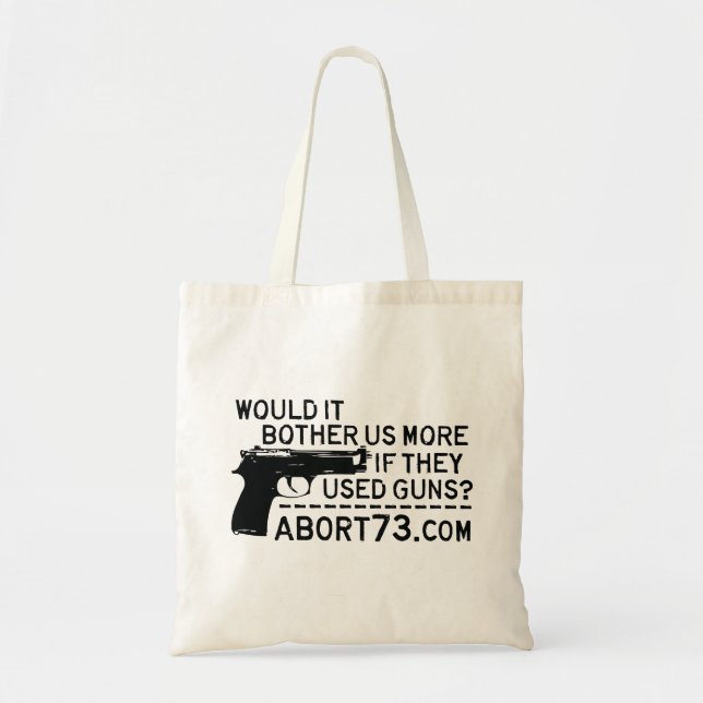 Bolsa Tote Incomodar-nos-ia mais se usaram armas? (Frente)